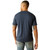 Ariat Men's Navy Heather Shield Flag Short Sleeve T-Shirt