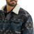 Wrangler Mens Blue Sherpa Lined Jacquard Jacket