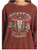 Rock & Roll Cowgirl Brown Western Cowboys Graphic Ribbed Long Sleeve Pullover