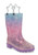 Western Chief Kids Pink, Purple & Blue Glitter Stars Lighted Rain Boots