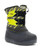 Western Chief Kids Denali Lighted Faux Fur Cold Weather Boot - Charcoal & Neon Green