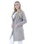 iScarf Women's Khaki Long Sleeve Pocket Open Front Cardigan