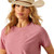 Ariat Women's Rose Wine Laguna Back Logo Short Sleeve Crew Shirt Ariat Women's Rose Wine Laguna Back Logo Short Sleeve Crew Shirt