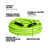 Legacy Mfg - Flexzilla 1/2X50' Zillagreen Air Hose With 3/8in MNPT Fettings