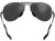 Bex Full Metal Aviator Wesley Brushed Silver, Gray & Silver Sunglasses