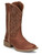 Justin women's Roasted Cognac Brown Halter 11" Western Square Toe Boots
