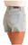 Rock & Roll Cowgirl Women's Diamond Stud Light Wash Denim Shorts