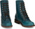 Justin women's Turquoise McKean 7" Lace Up Roper Boots