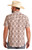 Rock & Roll Denim Men's Tan Aztec Print TEK Western Short Sleeve Snap Shirt