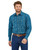 Wrangler Mens Dark Blue Checotah Classic Fit Long Sleeve Shirt