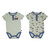 John Deere Boys Green Farm Onesie 2 Pack