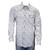 Cowboy Hardware Men's White & Blue Paisley Print Long Sleeve Western Snap Shirt