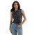 Wrangler Womens Black Western Slim Sleeveless Crop Top