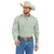 Wrangler Mens Relaxed Fit Green Plaid Classic Long Sleeve Shirt