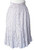 Karen Hart Women's Ruffled White Floral Skirt