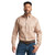 Ariat Men's Khaki Solid Twill Classic Fit Long Sleeve Button Up Shirt