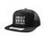Ariat Mens Black Distressed Leather Snapback