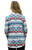 Liberty Wear Womens Multi Color Aztec Cardigan