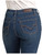 Rock & Roll Denim Ladies High Rise Signature Embroidered Dark Wash Bootcut Denim Jeans