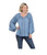 Nostalgia Women's Long Sleeve Blue Lace Blouse