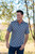 Threadgrit Men's Short Sleeve Navy Western Performance Polo