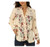 Nostalgia Women's Long Sleeve Floral White Button-down Shirt