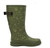 Western Chief Women's Green Flowered Medley Wide Calf Tall Rain Boot