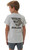Burlebo Boys Youth Heather Ash Grey Flying B Logo Short Sleeve T-Shirt