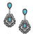 Montana Silversmiths Say No More Turquoise Dangle Earring