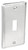 Southwire G19350-UPC Toggle Box Cover, 0.21 in L, 2 in W, Rectangular, 1-Gang, Steel, Silver, Zinc-Plated