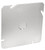 Southwire 72C6-UPC Flat Blank Cover, 0.06 in L, 4-11/16 in W, Square, Steel, Silver, Zinc-Plated