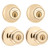 Kwikset 242T 3 CP 6ALRCS Combination Lockset, Knob Handle, Tylo Design, Polished Brass, 3 Grade