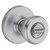 Kwikset 300T 26DCP Privacy Lockset, Satin Chrome, Universal Hand, For: Bedroom and Bathroom Doors