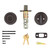 Kwikset 660 11P SMT F Deadbolt, Traditional, 3 Grade, Keyed Key, Zinc, Venetian Bronze, 2-3/8 to 2-3/4 in Backset