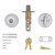 DEADBOLT SNGL CYL SATIN CHROME