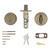 DEADBOLT SNGL CYL ANTIQUE BRS