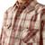 Ariat Boys Off White & Burnt Red Plaid Hendricks Retro Fit Long Sleeve Button Up Shirt
