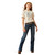 Ariat Girls Blue Chick Antique Graphic Short Sleeve White T-Shirt