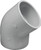 IPEX Elbow, 3 in, Socket, 45 deg Angle, PVC, White, SCH 40 Schedule, 260 psi Pressure