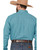 Cinch Mens Turquoise Medallion Print Long Sleeve Button Down Shirt