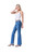 West & Wild Ladies Mid Rise Medium Dark Wash Flare Denim Jeans