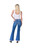 West & Wild Ladies Mid Rise Medium Dark Wash Flare Denim Jeans