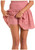 Rock & Roll Denim Ladies Rose Smocked Eyelet Ruffled Mini Skirt