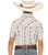 Rock & Roll Denim Boys' Natural Southwestern Print Short Sleeve Button-Down Polo Shirt
