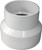IPEX Reducing Coupling, 4 x 3 in, Hub, PVC, White, SCH 40 Schedule