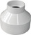 Canplas 193025 Reducing Coupling, 4 x 2 in, Hub, PVC, White