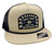 Red Dirt Hat Co Tan & Navy The Conductor Mesh Snapback Hat