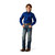 Ariat Boys Youth Ultramarine & White Team Logo Twill Classic Fit Long Sleeve Button Up Shirt