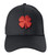 Black Clover Men's Premium Clover 24 Hat - Black and Red