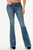 Grace in LA Womens Flare Highrise Snake Jeans